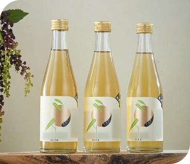 3 packs of large leaf liquor  (Glass bottle set) 12 degrees/300ml x 3/liquor